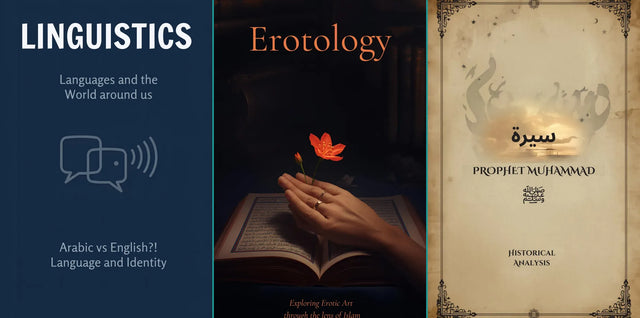Prophetic Package — Linguistics, Erotology, Seerah course book covers
